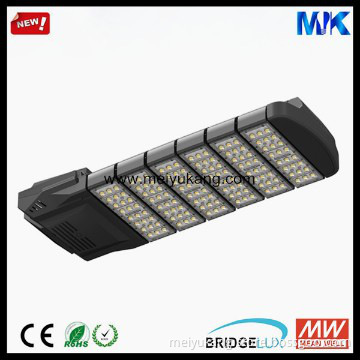 High Bright 120-130LM/W Mean Well 200W Bridgelux Street Lights LED